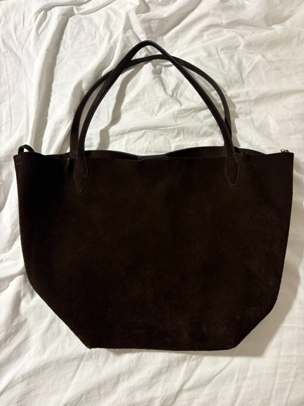 Madewell Shopper Tote in Soft Grain Suede
